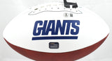Tiki Barber Autographed New York Giants Logo Football - Beckett W Hologram