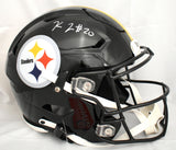 Kaleb Johnson Signed Pittsburgh Steelers F/S Speed Flex Helmet - Beckett W Holo