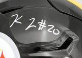 Kaleb Johnson Signed Pittsburgh Steelers F/S Speed Flex Helmet - Beckett W Holo
