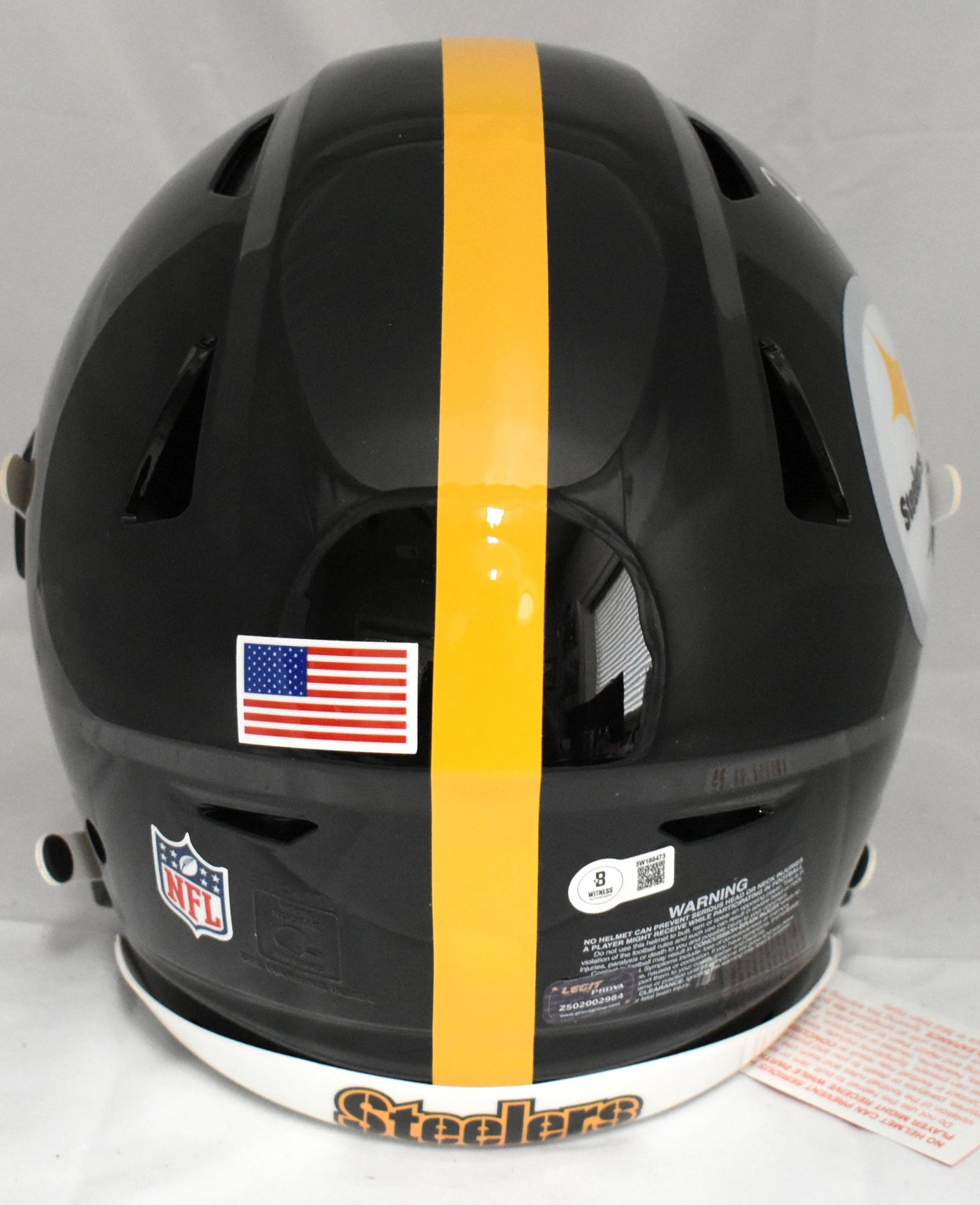 Kaleb Johnson Signed Pittsburgh Steelers F/S Speed Flex Helmet - Beckett W Holo