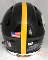 Kaleb Johnson Signed Pittsburgh Steelers F/S Speed Flex Helmet - Beckett W Holo