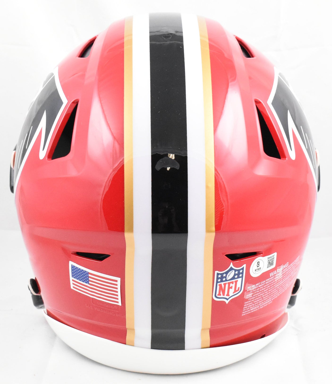 Julio Jones Autographed Falcons 66-69 F/S Speed Flex Helmet - Beckett W Hologram