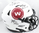 Riggins D. Williams Mark Rypien Signed F/S Lunar Speed Flex Helmet - Beckett W