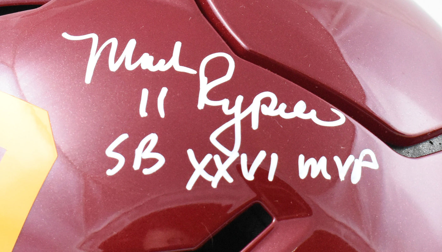 Riggins D. Williams Mark Rypien Signed F/S Speed Flex Helmet - Beckett W