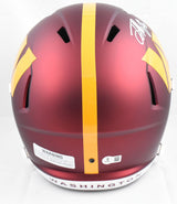 Terry McLaurin Autographed Commanders F/S Speed Helmet - Beckett W Hologram