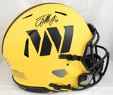 Terry McLaurin Signed Commanders F/S Rave Speed Authentic Helmet- Beckett W Holo