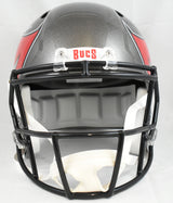 Mike Alstott Autographed Buccaneers F/S Speed Helmet A-Train - Beckett W Holo