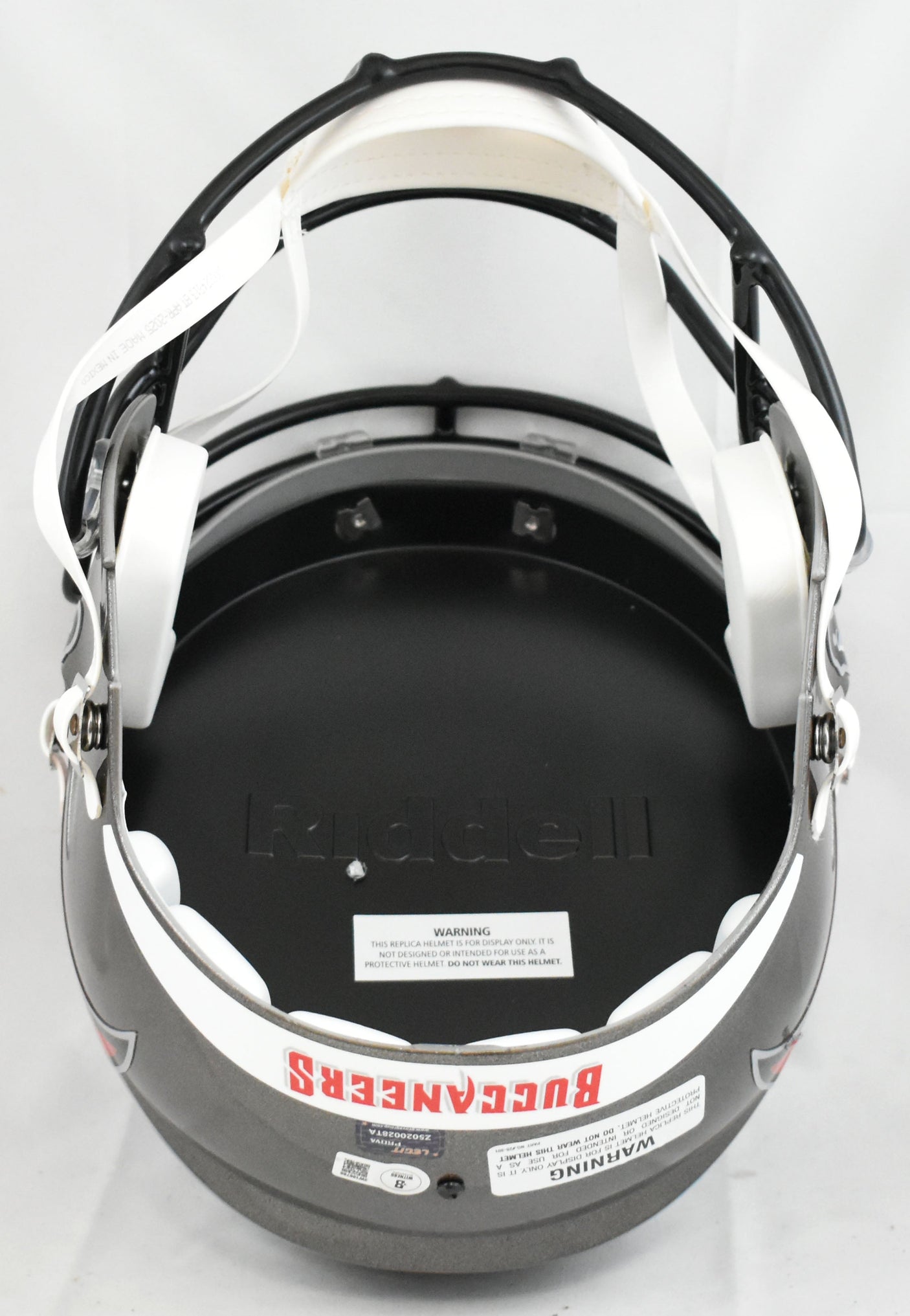 Mike Alstott Autographed Buccaneers F/S Speed Helmet A-Train - Beckett W Holo