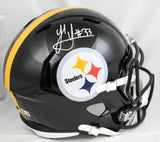 Jack Sawyer Autographed Pittsburgh Steelers F/S Speed Helmet - Beckett W Holo