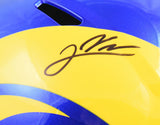 Jared Verse Autographed Los Angeles Rams F/S Speed Helmet - Beckett W Hologram