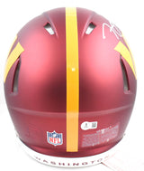Frankie Luvu Autographed Commanders F/S Speed Authentic Helmet - Beckett W Holo