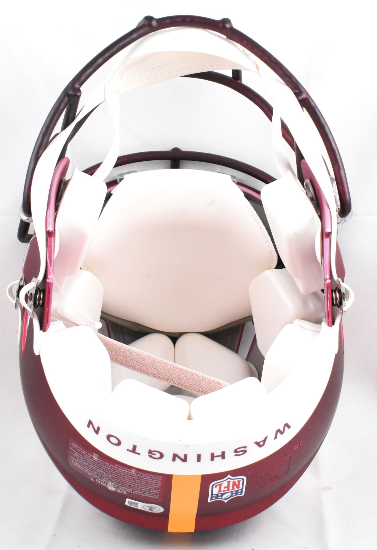 Frankie Luvu Autographed Commanders F/S Speed Authentic Helmet - Beckett W Holo