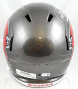 Ronde Barber Autographed Buccaneers F/S Speed Helmet HOF - Beckett W Hologram