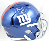 Tiki Barber Autographed New York Giants F/S Speed Helmet - Beckett W Hologram