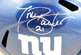 Tiki Barber Autographed New York Giants F/S Speed Helmet - Beckett W Hologram