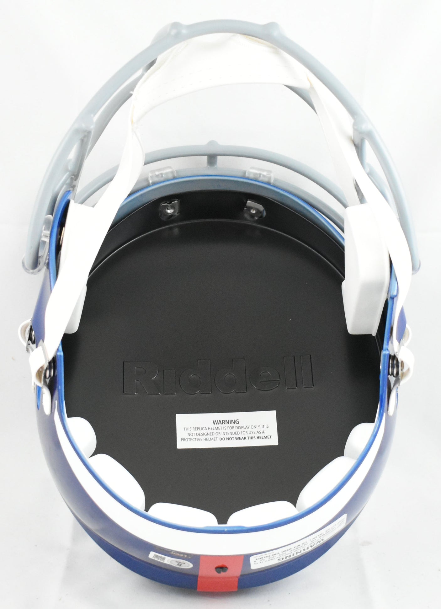Tiki Barber Autographed New York Giants F/S Speed Helmet - Beckett W Hologram