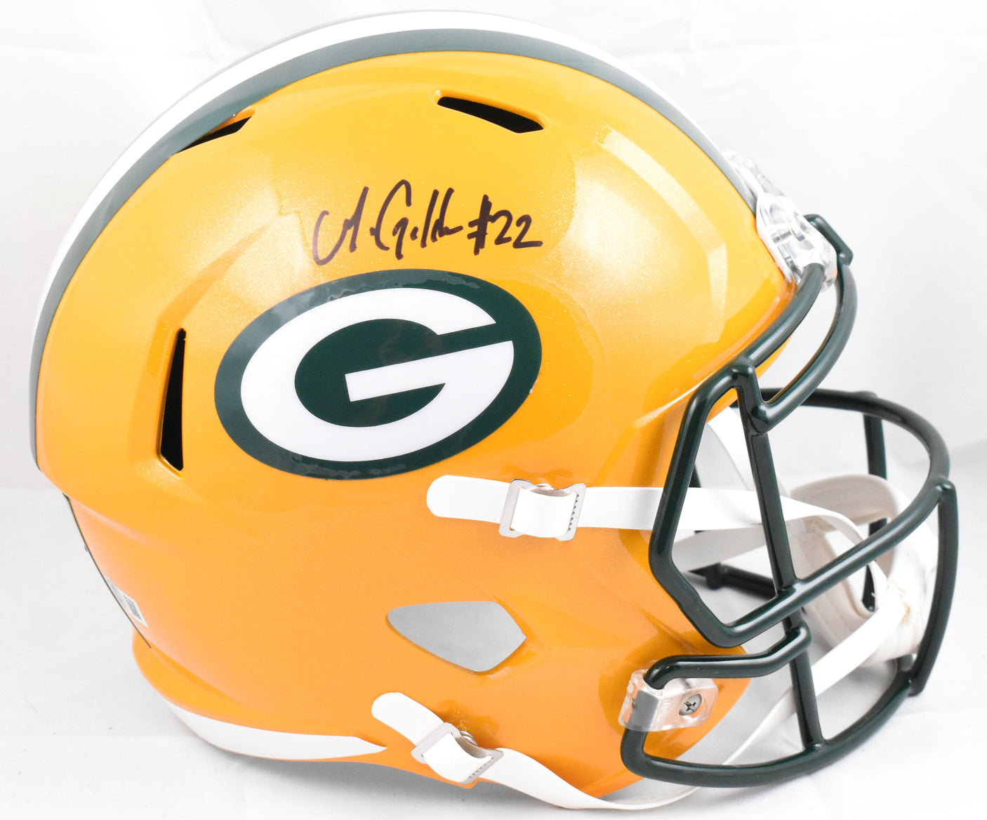 Matthew Golden Autographed Green Bay Packers F/S Speed Helmet - Beckett W Holo