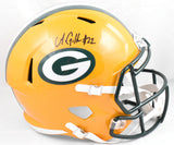 Matthew Golden Autographed Green Bay Packers F/S Speed Helmet - Beckett W Holo