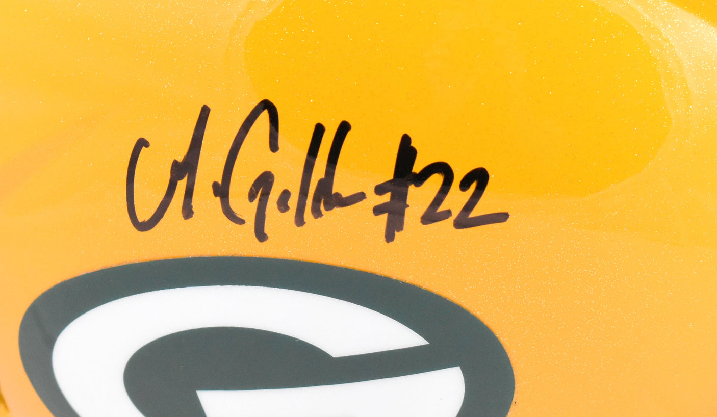 Matthew Golden Autographed Green Bay Packers F/S Speed Helmet - Beckett W Holo