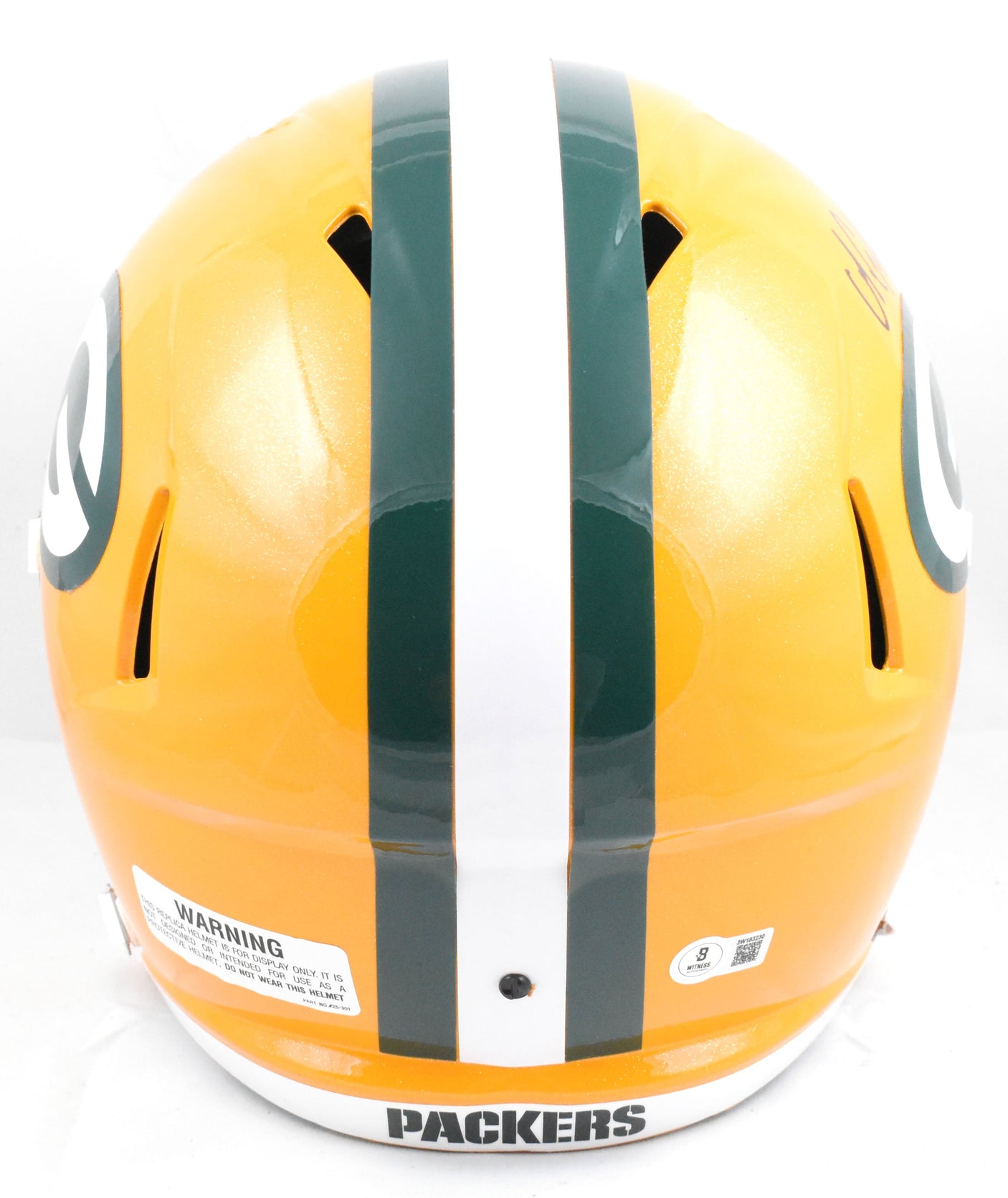 Matthew Golden Autographed Green Bay Packers F/S Speed Helmet - Beckett W Holo