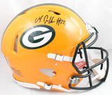 Matthew Golden Autographed Packers F/S Speed Authentic Helmet - Beckett W Holo