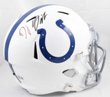DJ Giddens Autographed Indianapolis Colts F/S Speed Helmet - Beckett W Hologram