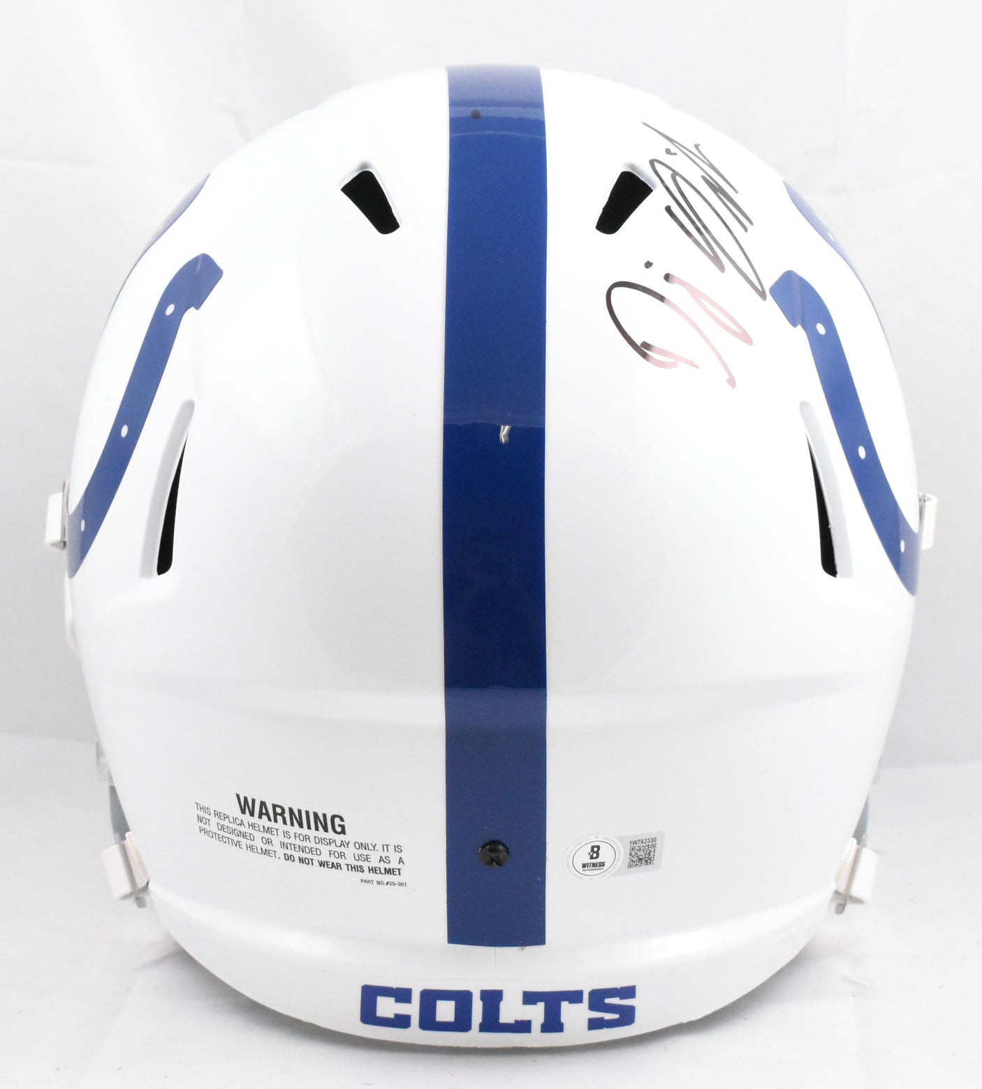 DJ Giddens Autographed Indianapolis Colts F/S Speed Helmet - Beckett W Hologram