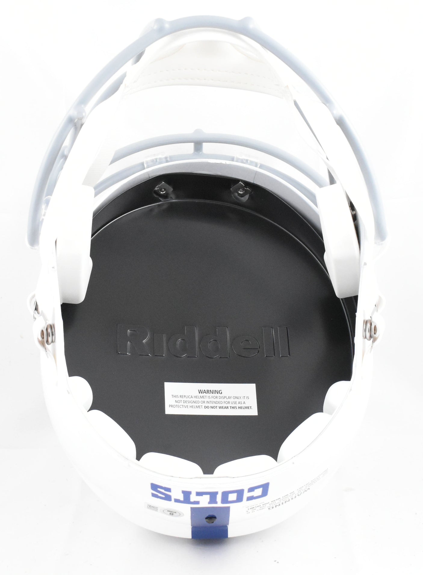 DJ Giddens Autographed Indianapolis Colts F/S Speed Helmet - Beckett W Hologram