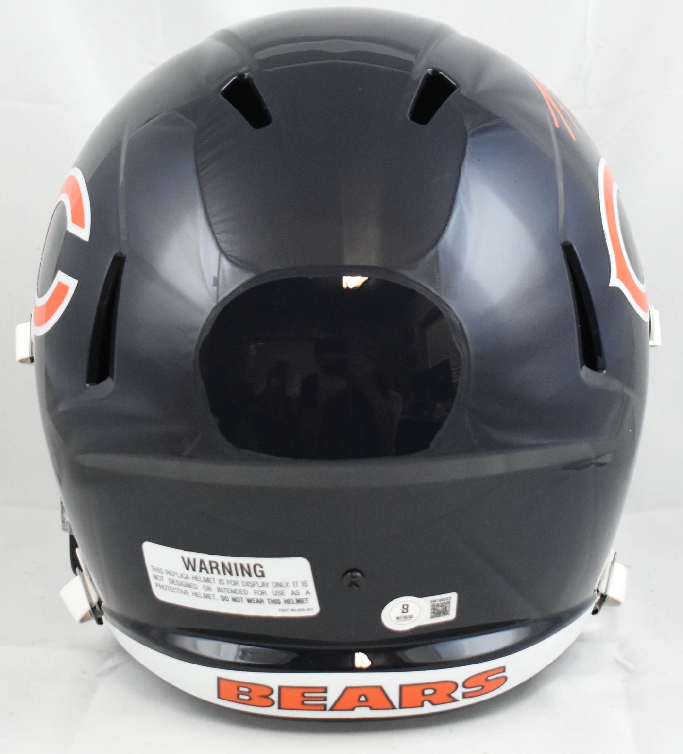 Luther Burden Autographed Chicago Bears F/S Speed Helmet -Beckett W Holo *Orange