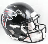 Julio Jones Signed Falcons F/S Speed Authentic Helmet - Beckett W Holo *Silver