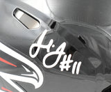 Julio Jones Signed Falcons F/S Speed Authentic Helmet - Beckett W Holo *Silver