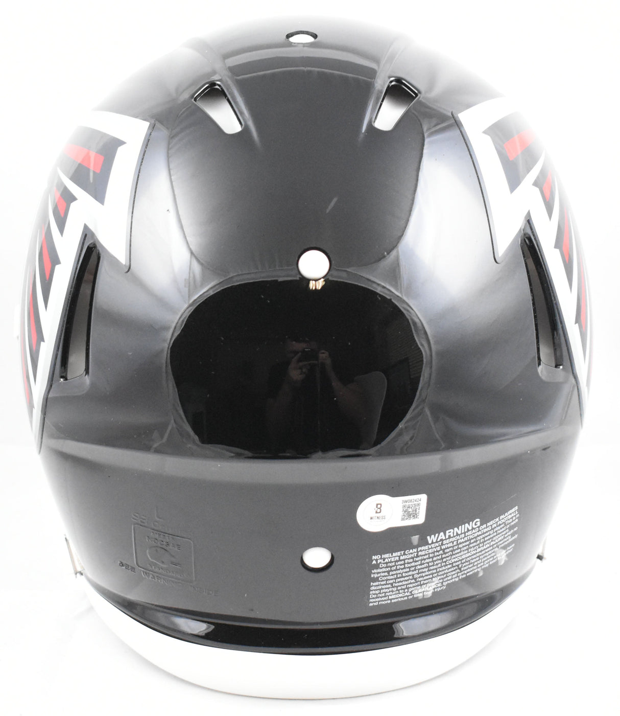 Julio Jones Signed Falcons F/S Speed Authentic Helmet - Beckett W Holo *Silver