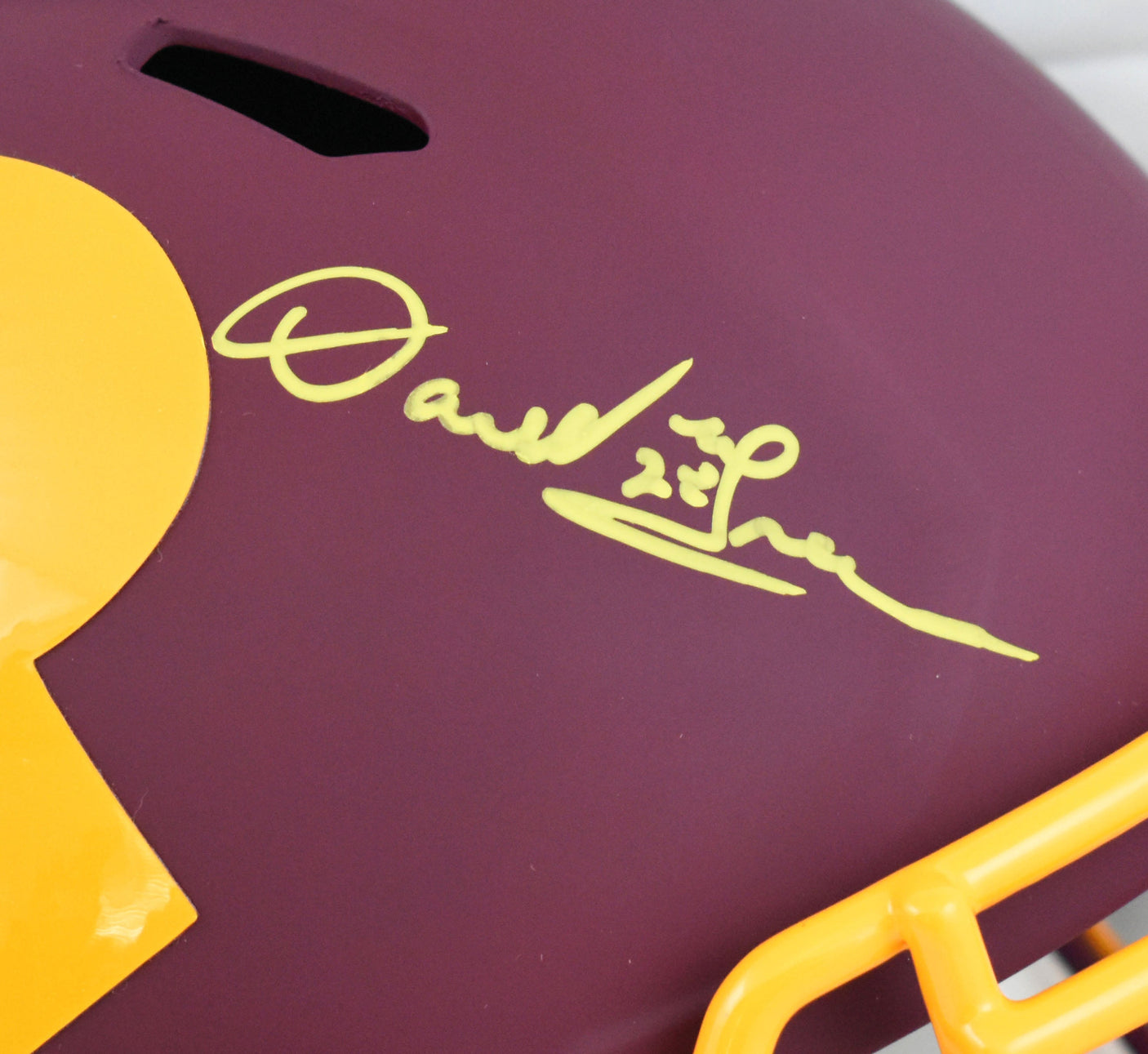 Darrell Green Autographed Redskins F/S Amp Speed Helmet - Beckett W Hologram