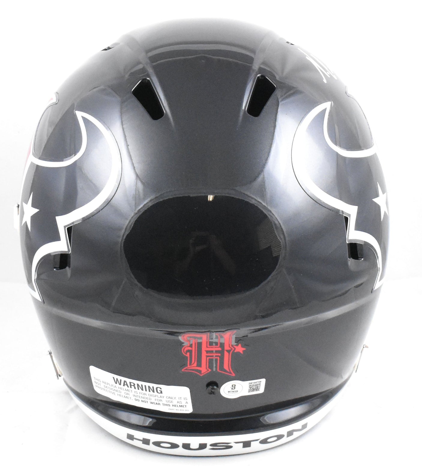 Nico Collins Autographed Houston Texans F/S Speed Helmet- Beckett W Holo *White