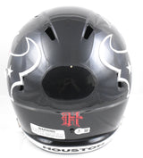 Nico Collins Autographed Houston Texans F/S Speed Helmet- Beckett W Holo *White