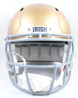 Tim Brown Autographed Notre Dame F/S Speed Helmet - Fanatics *Black