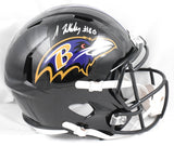 Isaiah Likely Autographed Baltimore Ravens F/S Speed Helmet - Beckett W Hologram