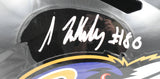 Isaiah Likely Autographed Baltimore Ravens F/S Speed Helmet - Beckett W Hologram