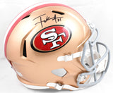 Frank Gore Autographed San Francisco 49ers F/S Speed Helmet - Beckett W Hologram