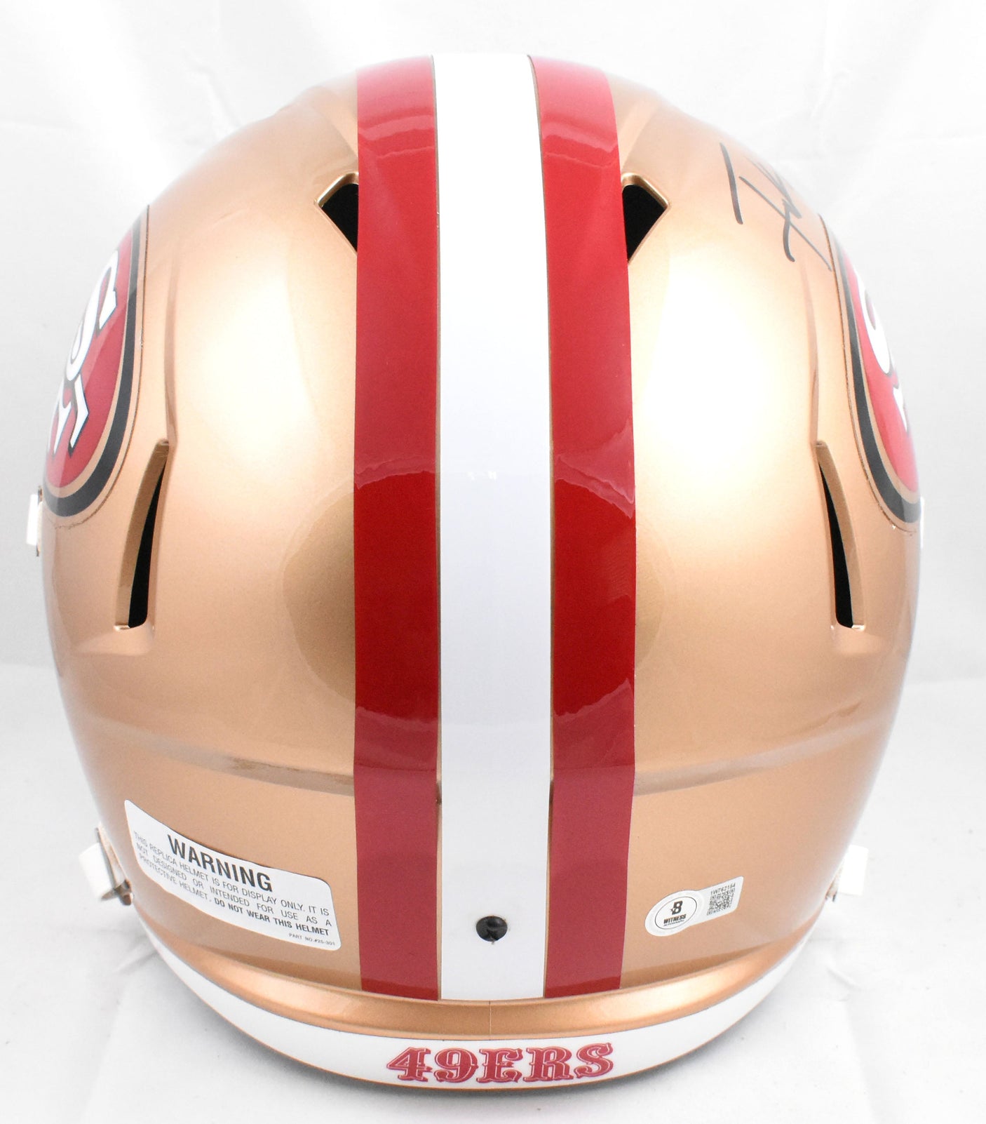 Frank Gore Autographed San Francisco 49ers F/S Speed Helmet - Beckett W Hologram