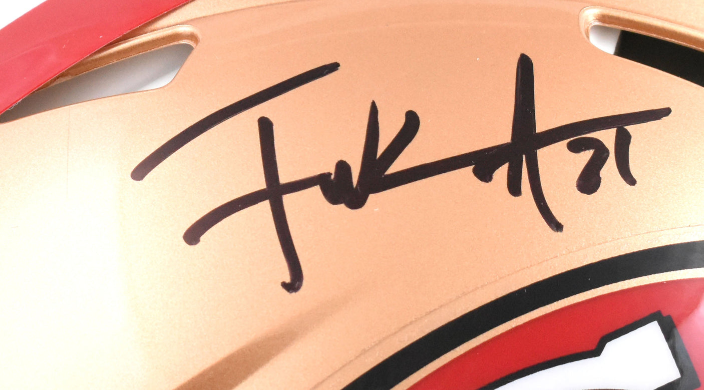 Frank Gore Autographed 49ers F/S Speed Authentic Helmet - Beckett W Hologram
