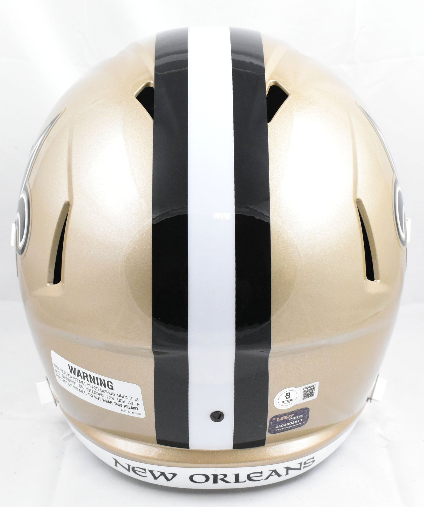 Cam Jordan Autographed New Orleans Saints F/S Speed Helmet - Beckett W Hologram