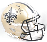 Cam Jordan Autographed Saints F/S Speed Authentic Helmet - Beckett W Hologram