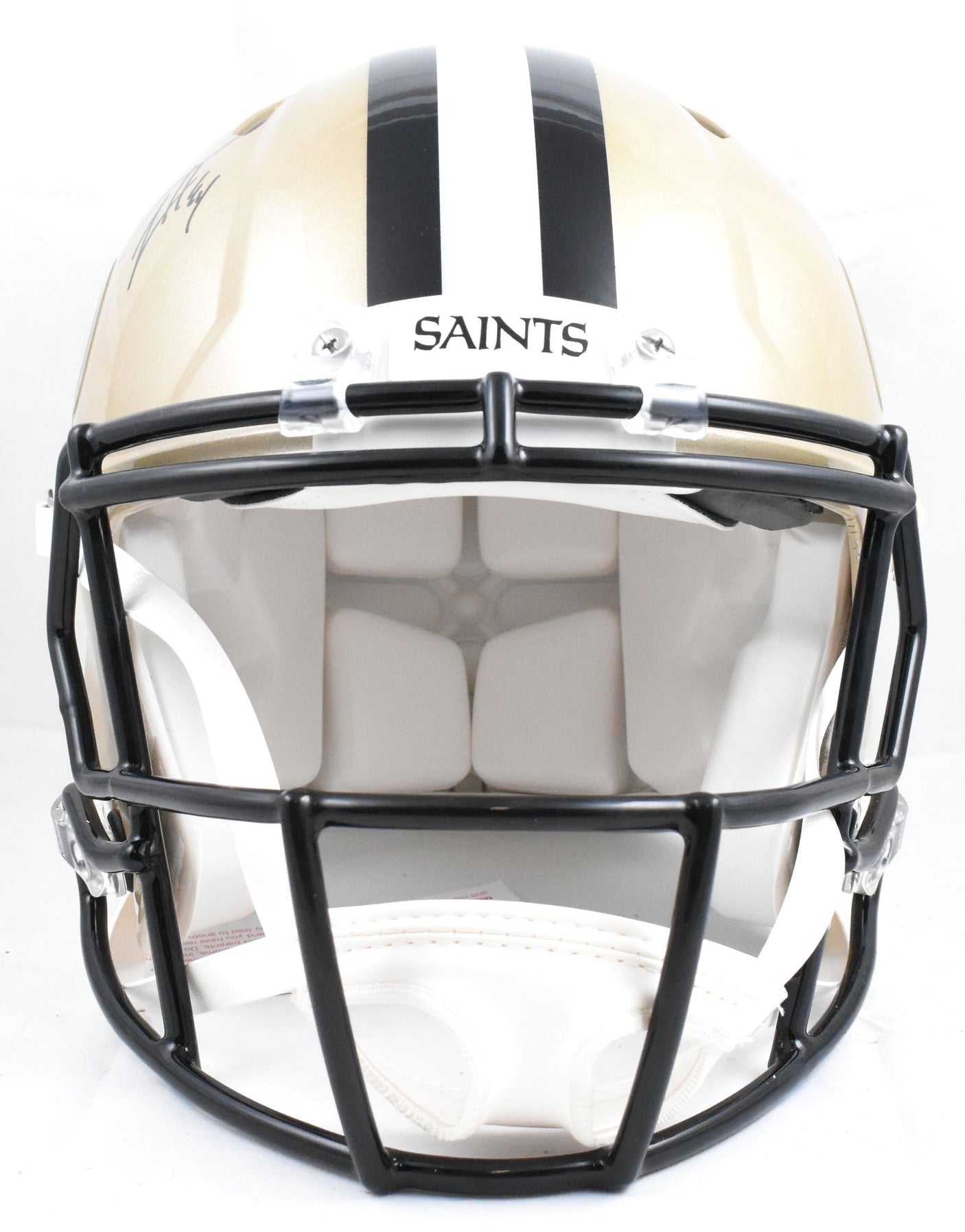 Cam Jordan Autographed Saints F/S Speed Authentic Helmet - Beckett W Hologram