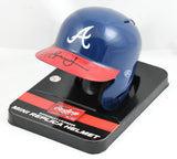 Andruw Jones Autographed Atlanta Braves Mini Helmet- Beckett W Hologram *Black