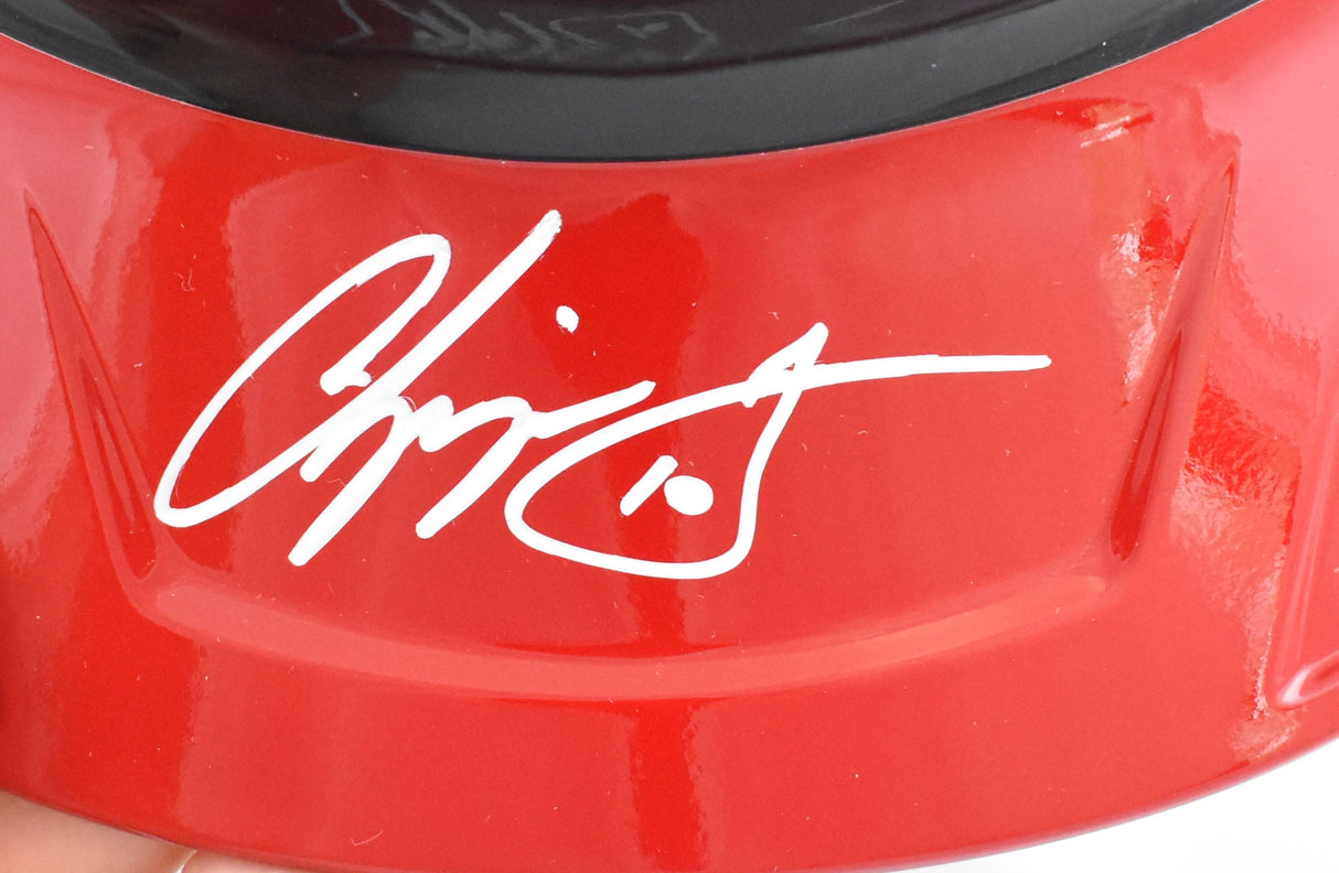 Chipper Jones Autographed Atlanta Braves F/S Replica Helmet w/Stand - Fanatics