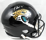 Travis Hunter Autographed Jacksonville Jaguars F/S Speed Helmet - Beckett W Holo