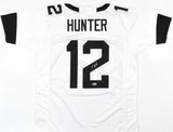 Travis Hunter Autographed White Pro Style Jersey - Beckett W Hologram *Silver
