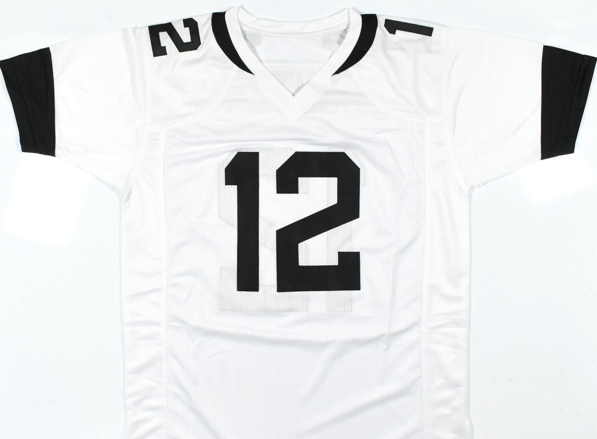 Travis Hunter Autographed White Pro Style Jersey - Beckett W Hologram *Silver