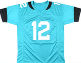 Travis Hunter Autographed Teal Pro Style Jersey - Beckett W Hologram *Black